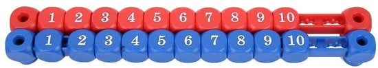 Pannello di Punteggi - Tavolo Calcio - Plastica - Blu/Rosso - Pezzo di Ricambio - Qualità Professionale - Duraturo - Contatore di Punti