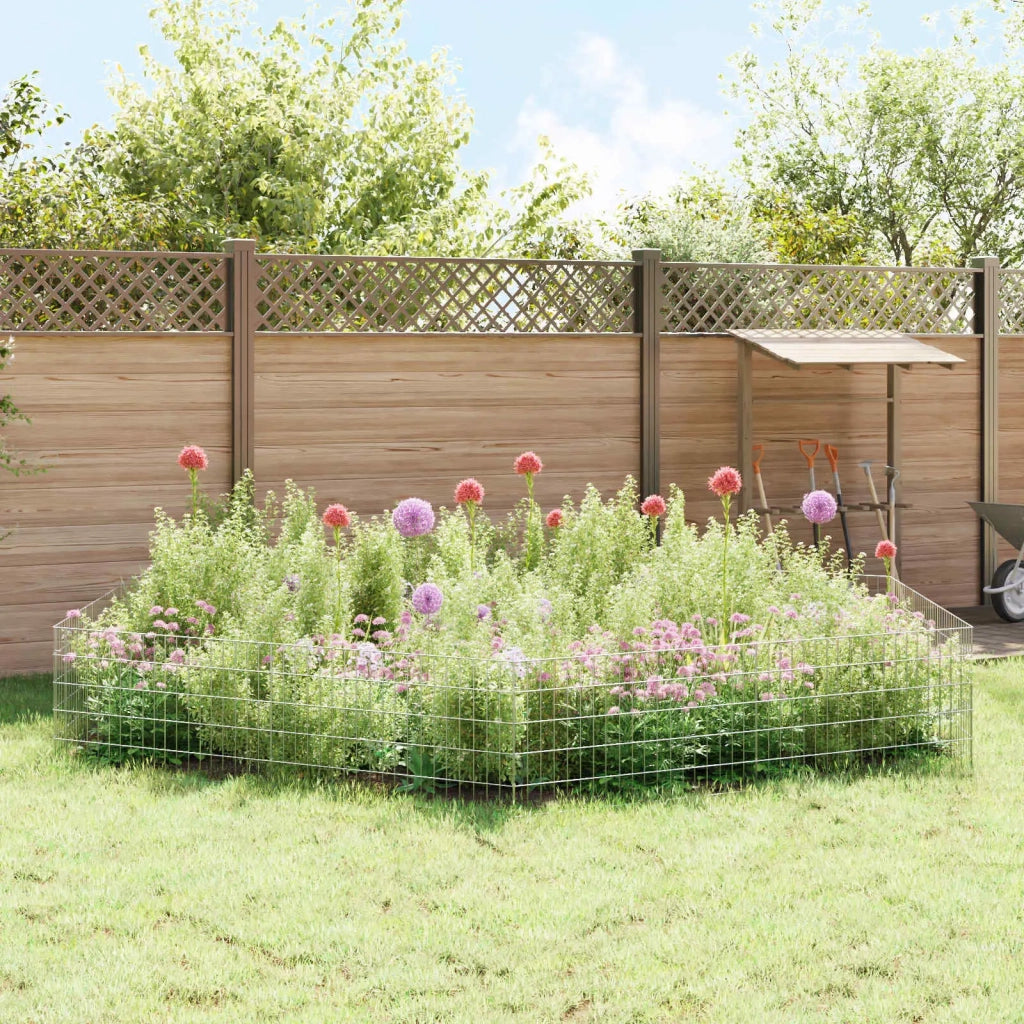 Recinzione da Giardino con Picchetti 48 pcs 95 x 50 cm Mesh 3438049