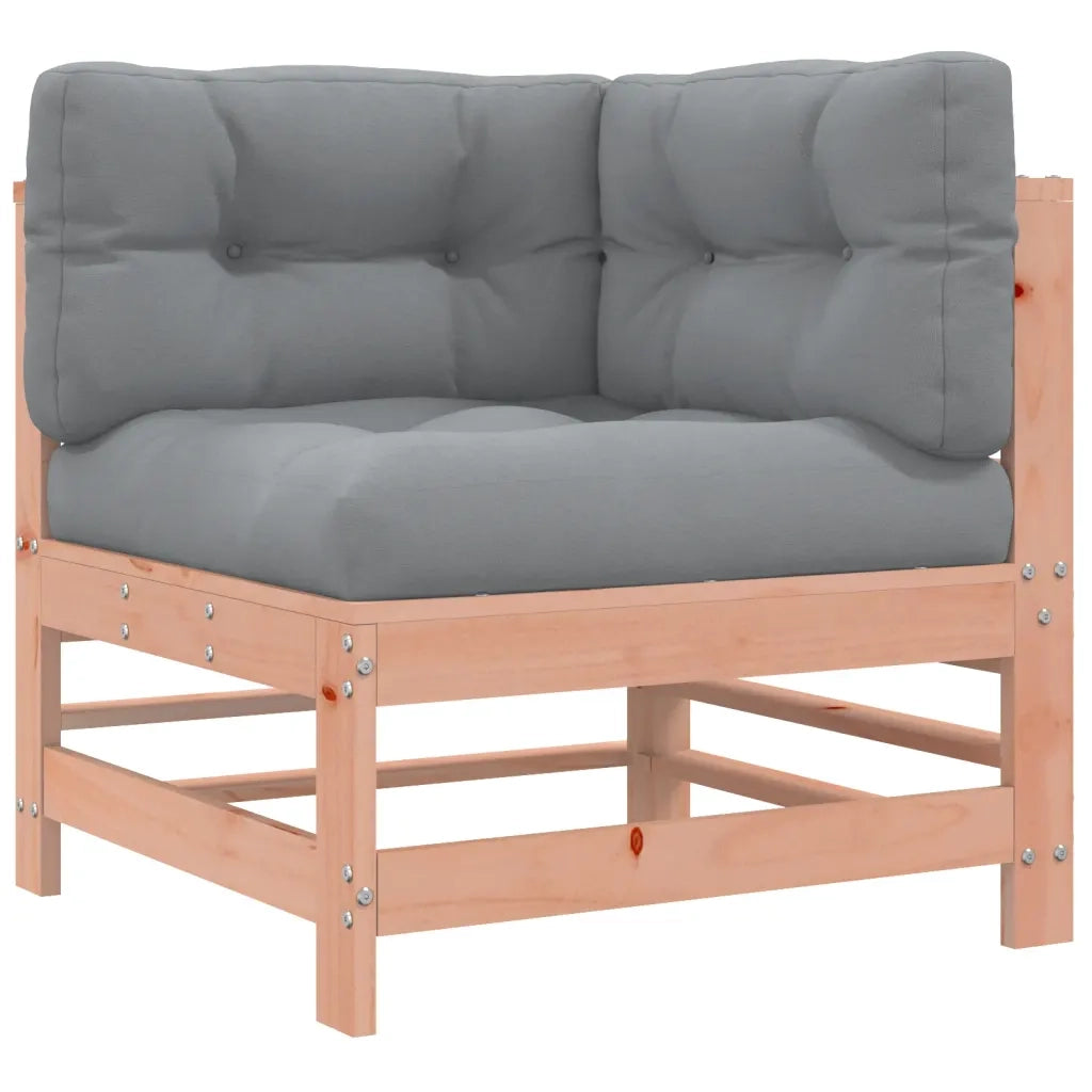Divano Angolare con Cuscini in Legno Massello di Douglascod mxl 79425