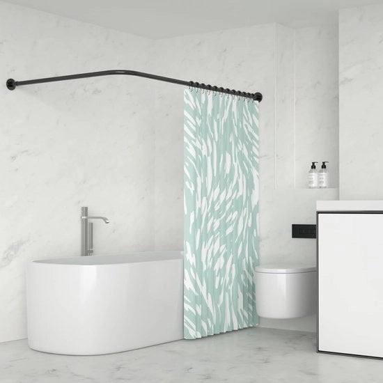 Maniglia per doccetta angolare regolabile - Acciaio inossidabile - 95 x 95 cm