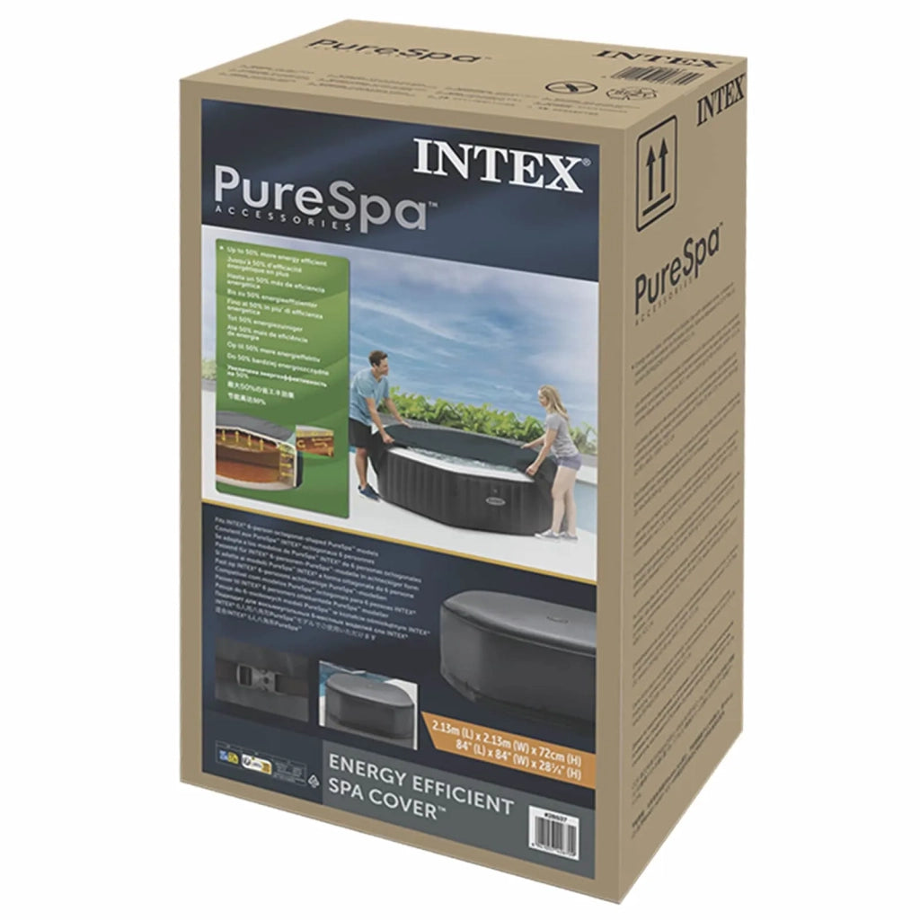 INTEX Copridoccia per Spa Grigio Scuro 180 x 180 cm PVC 42035643