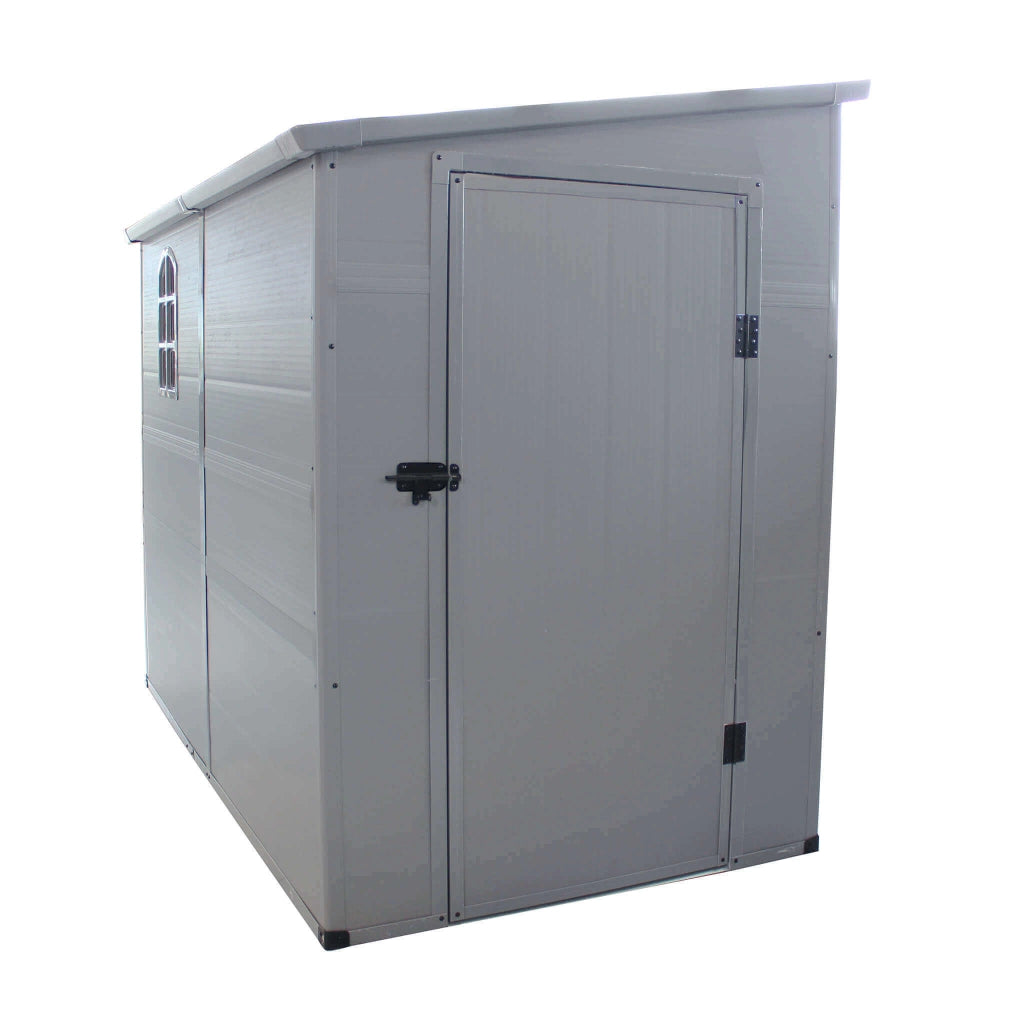Casetta Porta Attrezzi da Giardino in Plastica cm 143x247x194 - REX
