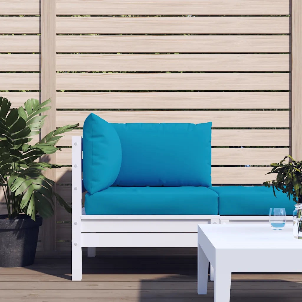 Cuscini per Pallet 3 pz | Cuscini per sedie Azzurro in Tessuto Oxford