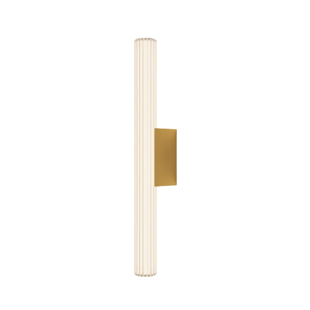 Applique moderna oro vetro tubo 61cm IP44 LED CCT 12W