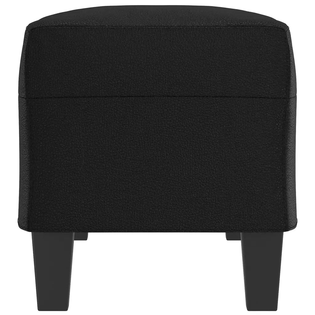 Panca Nera 100x35x41 cm in Similpelle