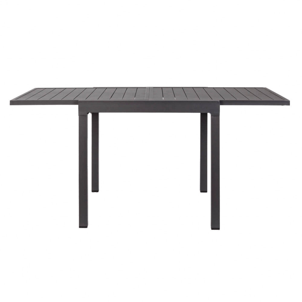 Tavolo Allungabile Hawaii 90/180x90x75 h cm in Alluminio Taupe