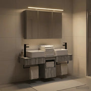 Set di Armadi da Bagno 4 pcs Sonoma grigio 100 x 14,5 x 70 cm 3406300