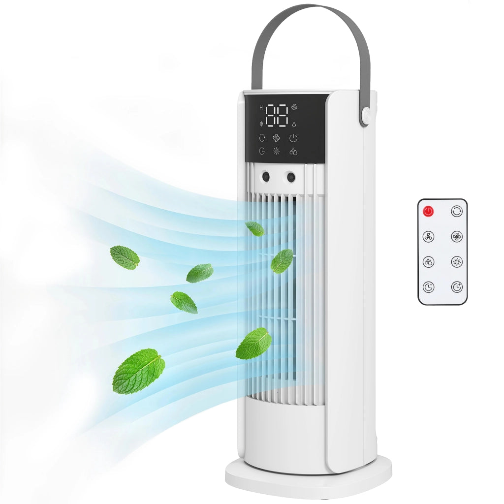 Ventilatore da Tavolo 40 cm con Nebulizzatore ¨C zephmum ¨C Grigio