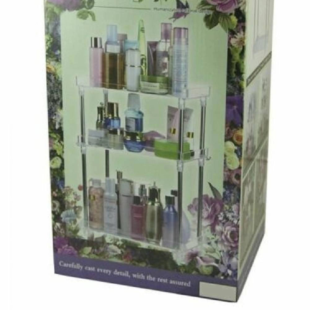 Trade Shop - Organizer Per Cosmetici Make Up Profumo Trucchi Bagno Multiuso 3 Ripiani -