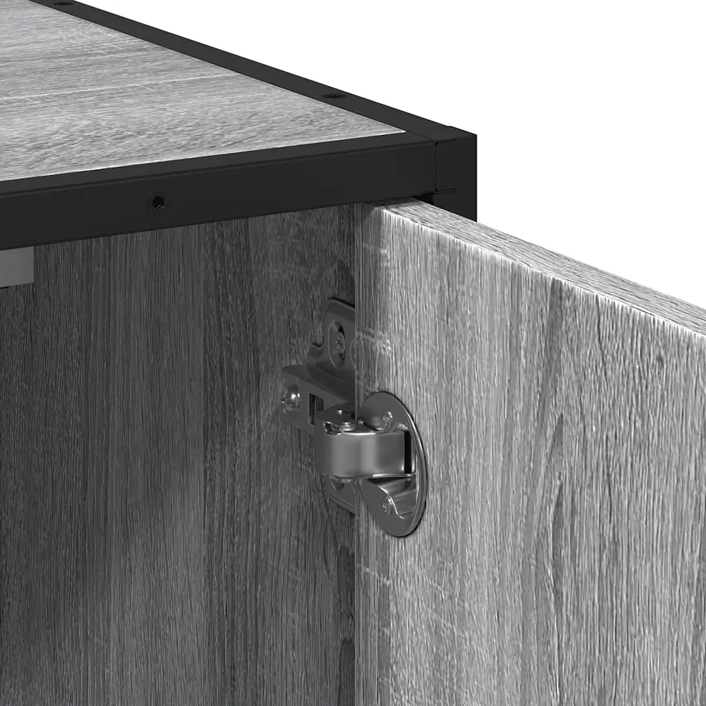Mobile Lavabo Bagno Grigio Sonoma 65x33x60 cm Legno Multistrato 849267