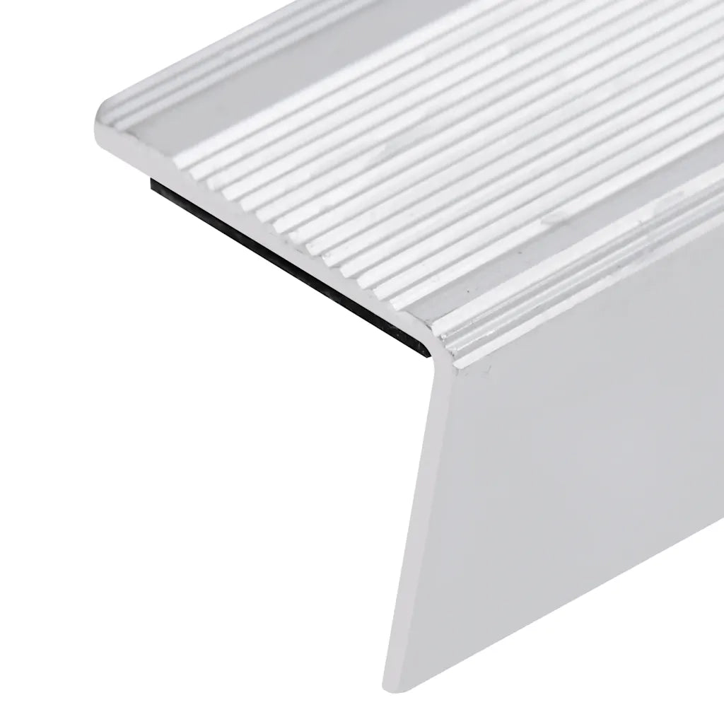 Profili a L per Gradini 5 pz in Alluminio 100 cm Argento CFW3048844