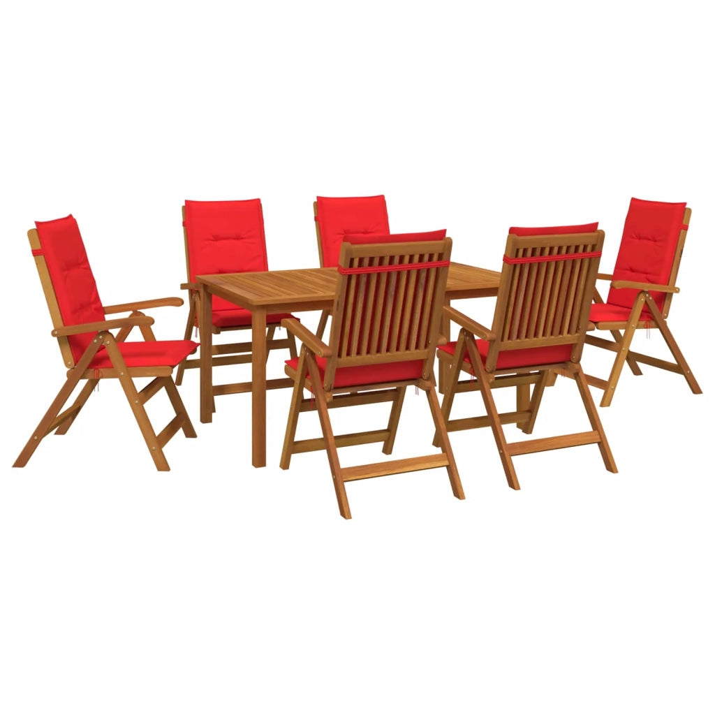 Set da pranzo da giardino 7 pezzi 7 pz Naturale 3434624