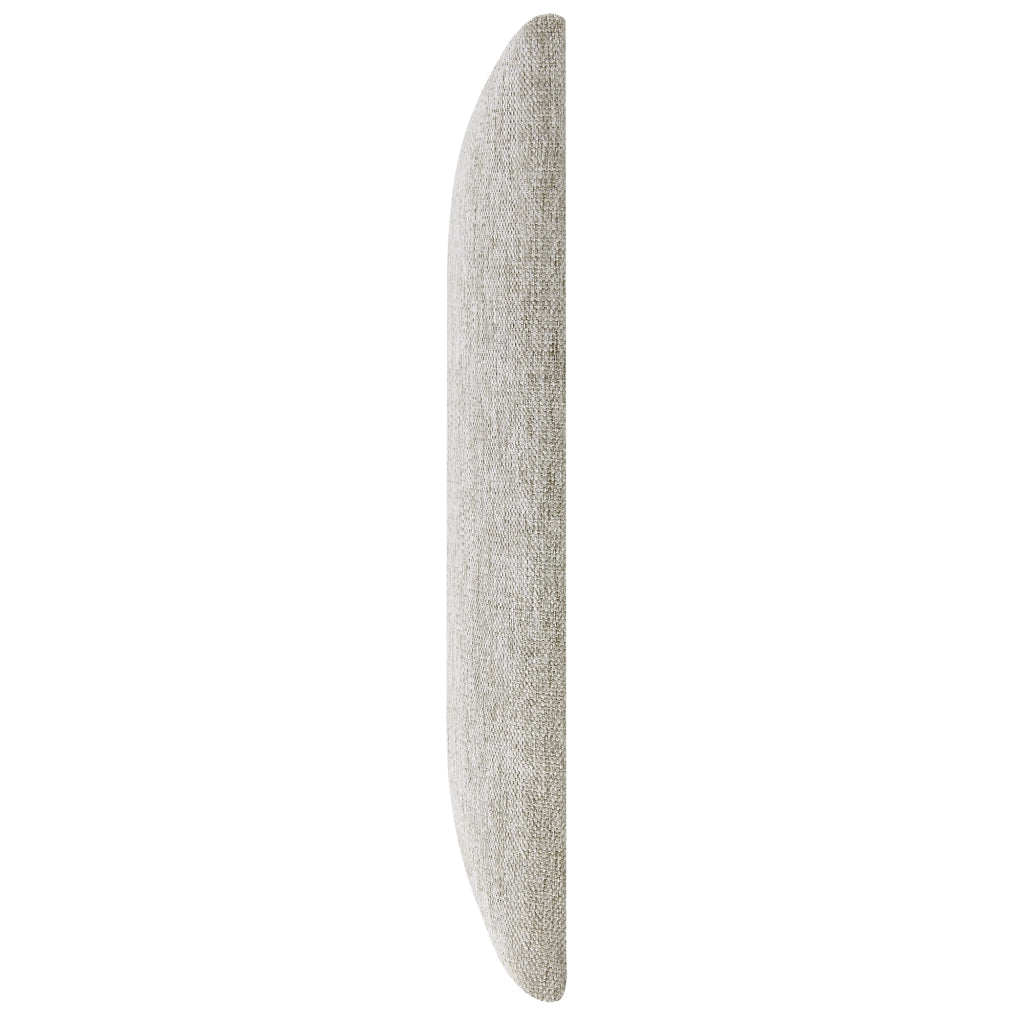 Set Carpino di 3 Pannelli Murali Imbottiti Rivestiti in Tessuto Grigio 60x30 cm [neu.haus]