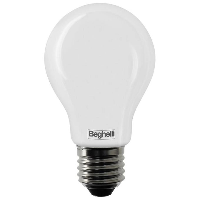 Beghelli 56520 TuttovetroLED Lampadina LED Goccia 7W E27 3000K 810 lm Luce Calda 15000h colore Opale