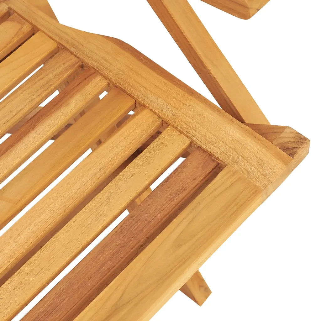 Set da Pranzo per Giardino 5 pz in Legno Massello di Teak 3155026