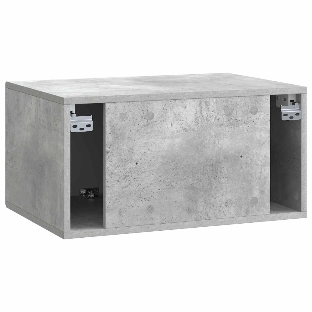 Mobile Porta TV da Muro Grigio Cemento 59,5 x 41 x 30 cm