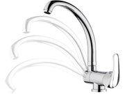 Rubinetto lavello con bocca alta girevole, tipo lusso - serie 35