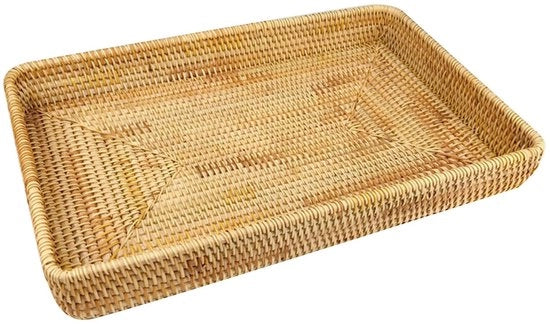 Tavolo di lavoro multifunzionale a rete, organizzatore a rete per utensili, panno di lavoro rettangolare in rattan, organizzatore per utensili a mano, tavolo di lavoro a rete per la cucina