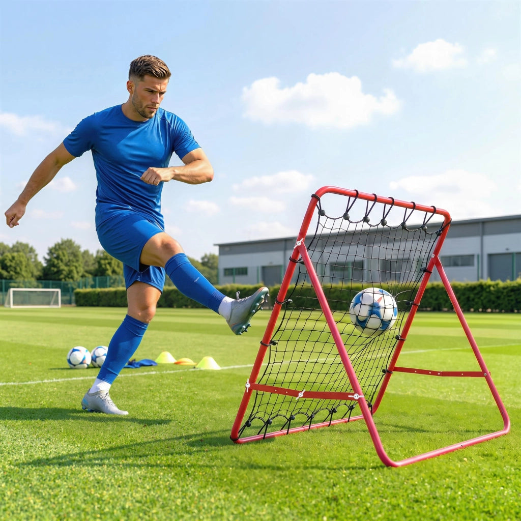 Rete da allenamento in metallo angolo regolabile con corde elastiche ¨C zephmum ¨C 96x80x96