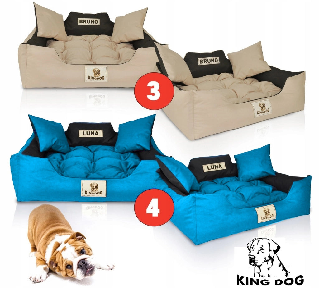 AIO FACTORY 115x95 cm KINGDOG Cuccia per cani impermeabile personalizzabile Nero