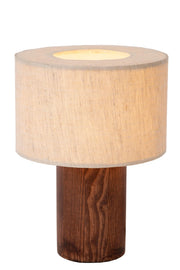 Lampada da tavolo scandinava TACHINA lino beige Lucide