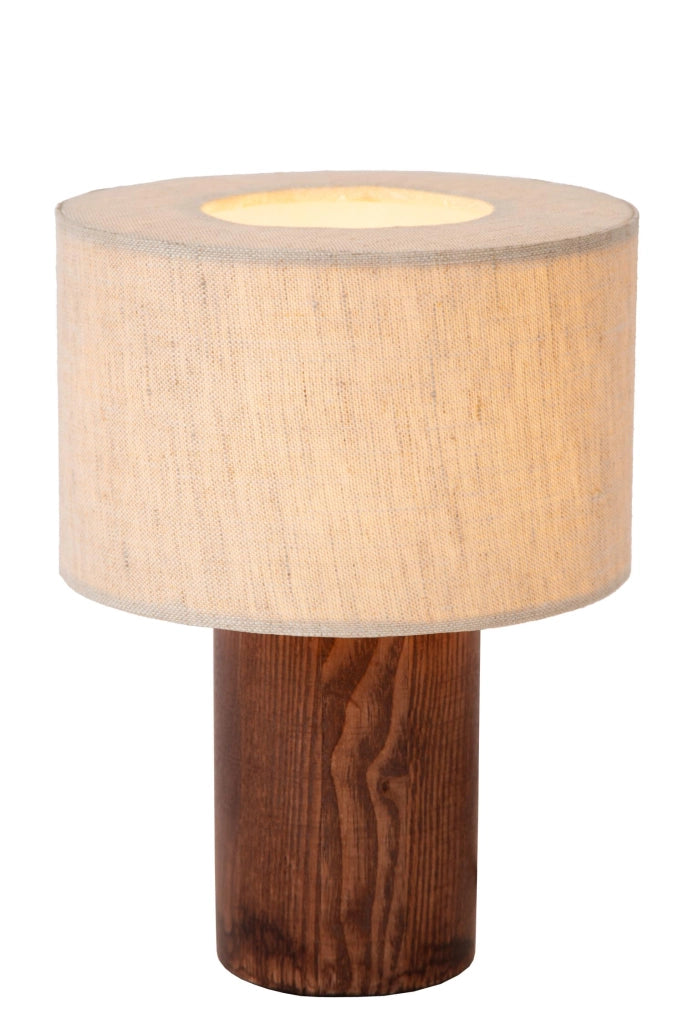 Lampada da tavolo scandinava TACHINA lino beige Lucide