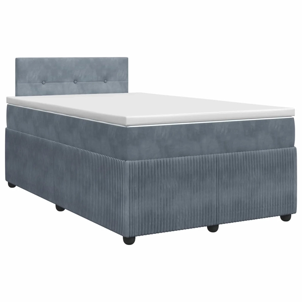 Letto box spring con materasso Grigio Scuro 120 x 200 cm 3451656