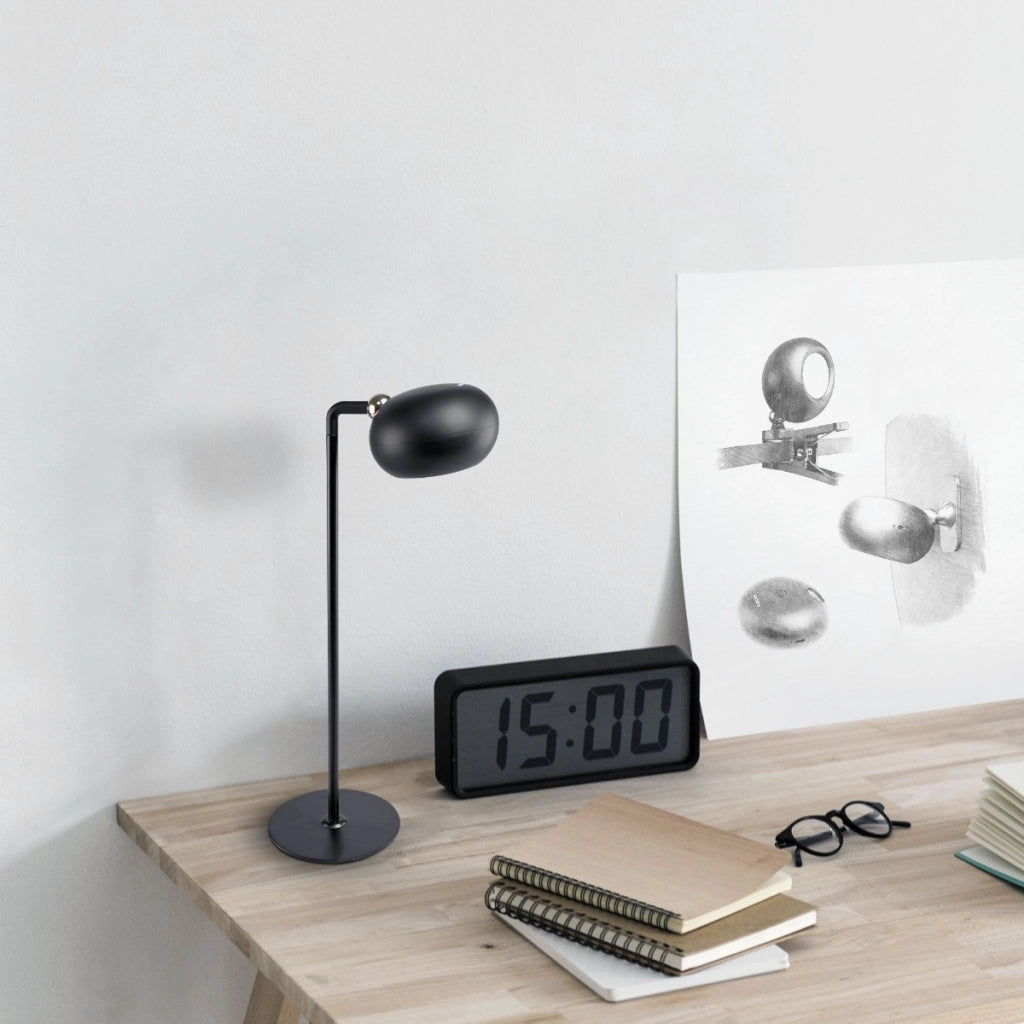 Lampada da scrivania/clamp ricaricabile 3W 300lm nera Videx