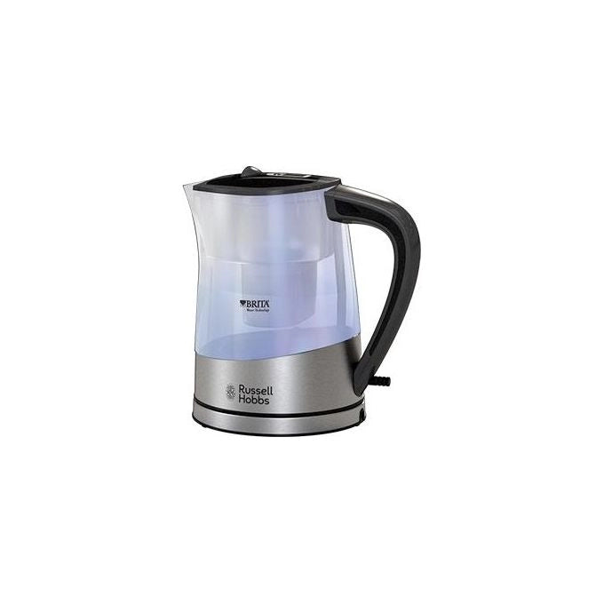 Russell Hobbs Purity bollitore elettrico 1 L 2200 W Nero, Argento, Trasparente