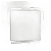 Plafoniera Candellux Techno quadrata 19cm nichel satinato R7s