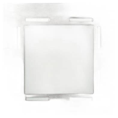 Plafoniera Candellux Techno quadrata 19cm nichel satinato R7s