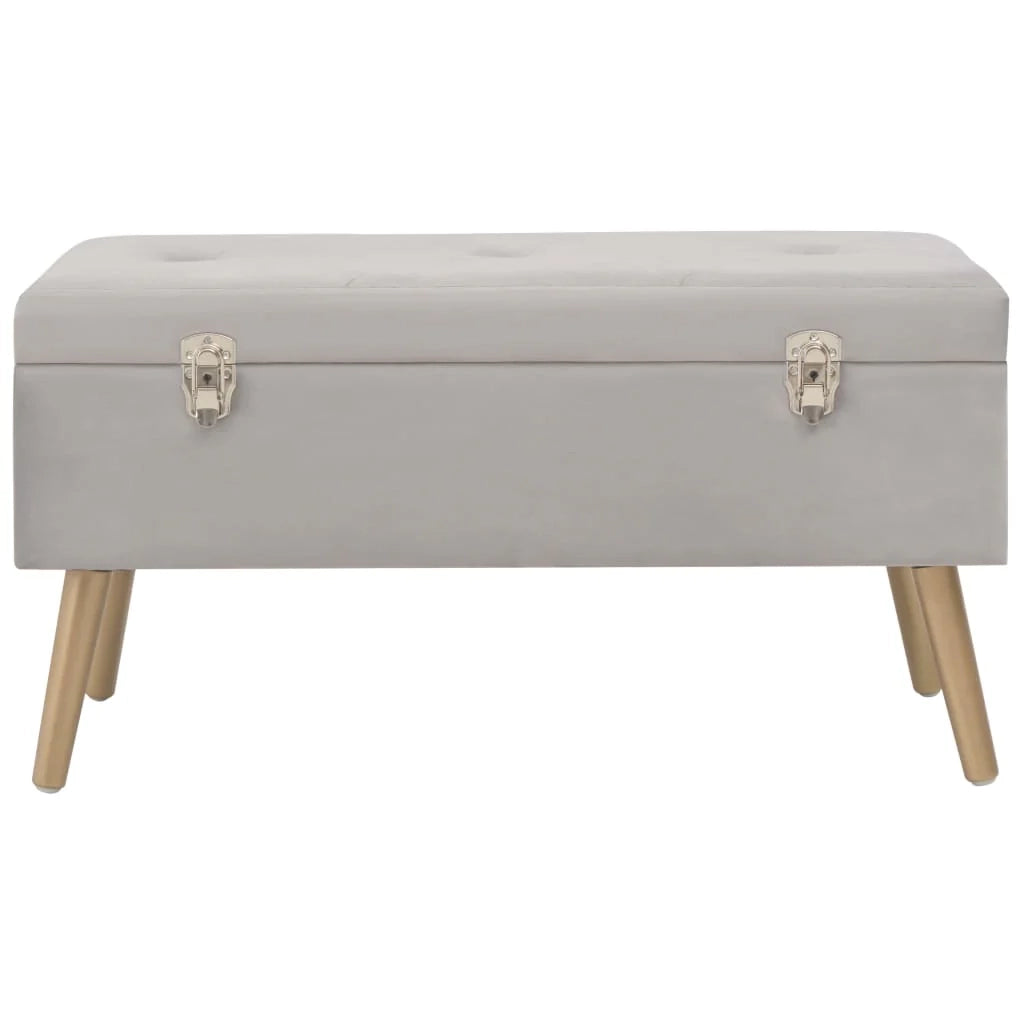 Panca con vano contenitore 80 cm velluto grigio 02_0010883