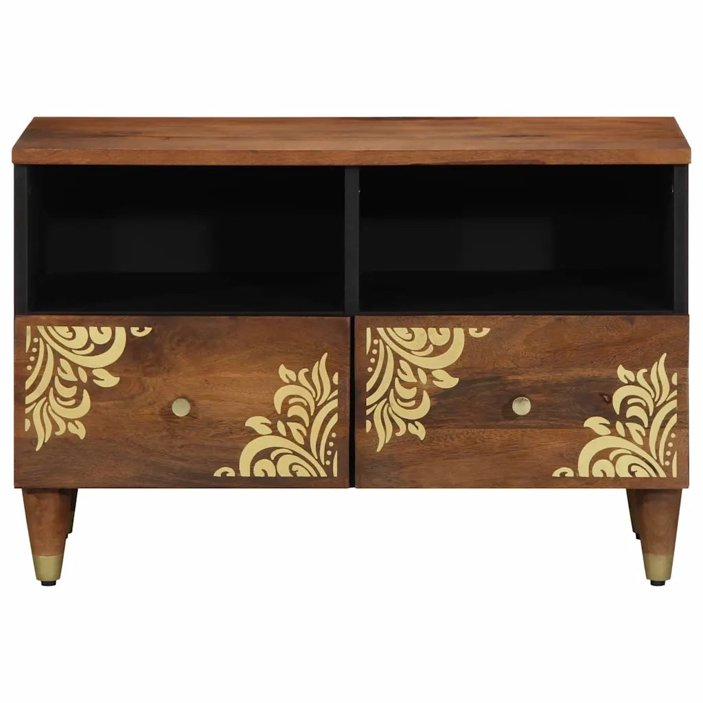 Mobile TV | Armadietto TV | Mobile Porta TV Marrone miele 70 x 33 x 46 cm Legno di mango massello