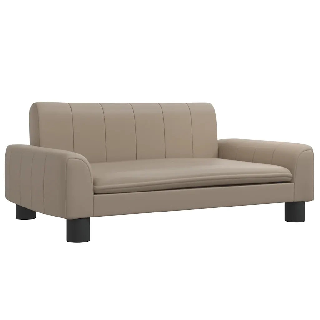 Divano per Bambini-Sofa-Divanetto Cappuccino 70x45x30 cm in Similpelle 319398