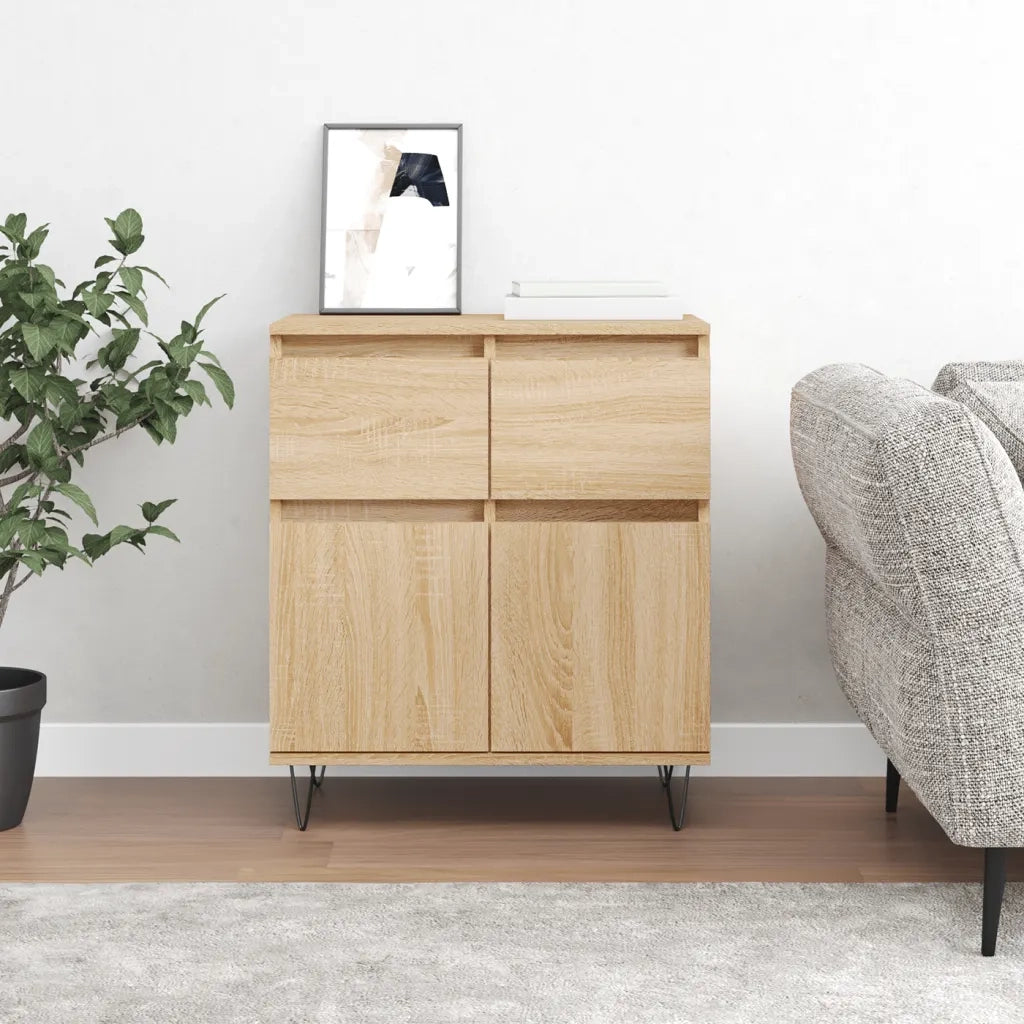vidaXL Credenza Rovere Sonoma 60x35x70 cm in Legno Multistrato