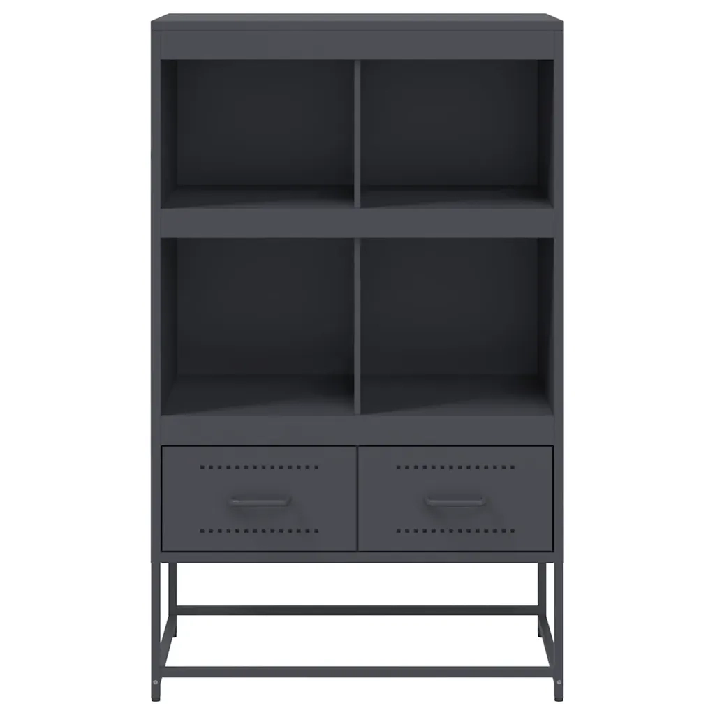 Credenza Antracite 68x39x111,5 cm Acciaio