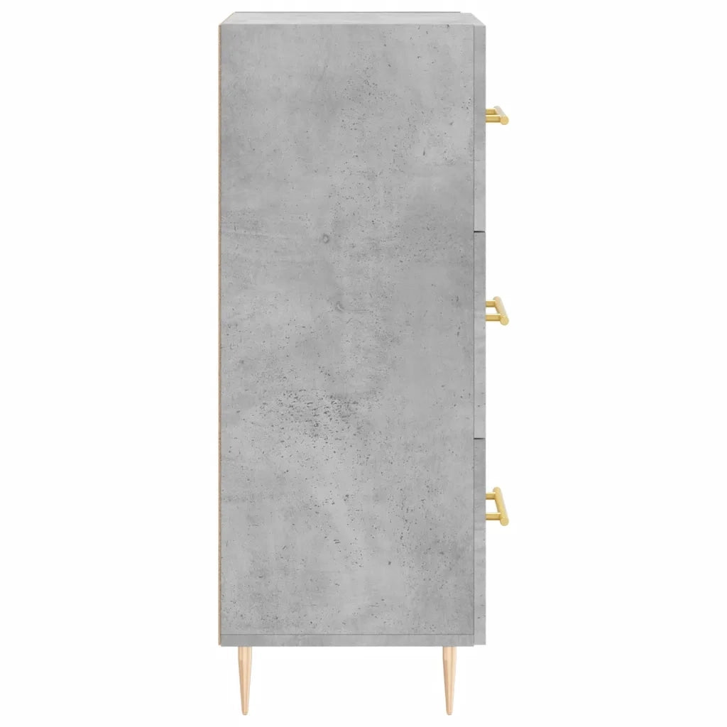 Credenza | Madia | Buffet da pranzo | Armadio da pranzo Grigio Cemento 34,5x34x90 cm in Legno Multistrato