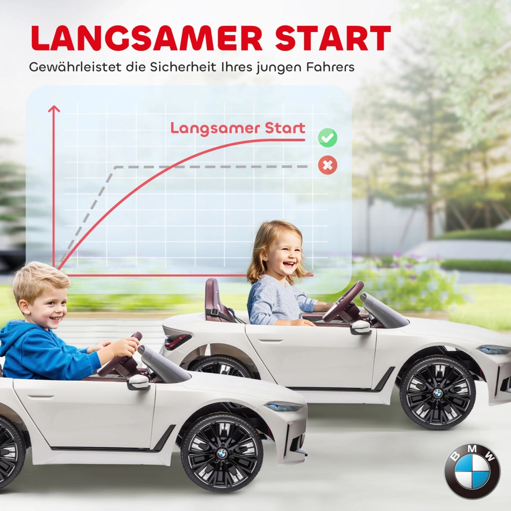 Auto Elettrica per Bambini con Telecomando ¨C Xylo ¨C Bianco, Batteria Ricaricabile 3-5 km/h