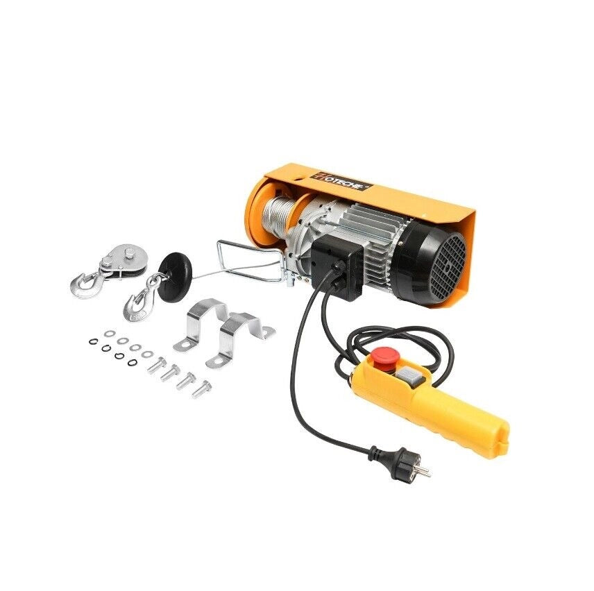 Montacarichi Elettrico Paranco Verricello Argano 930W con portata da 250 500 KG