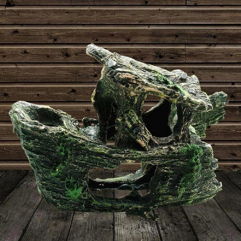 Trade Shop - Decorazione Per Acquario Relitto Nave Imbarcazione Resina Pesci Acqua Ornamento -