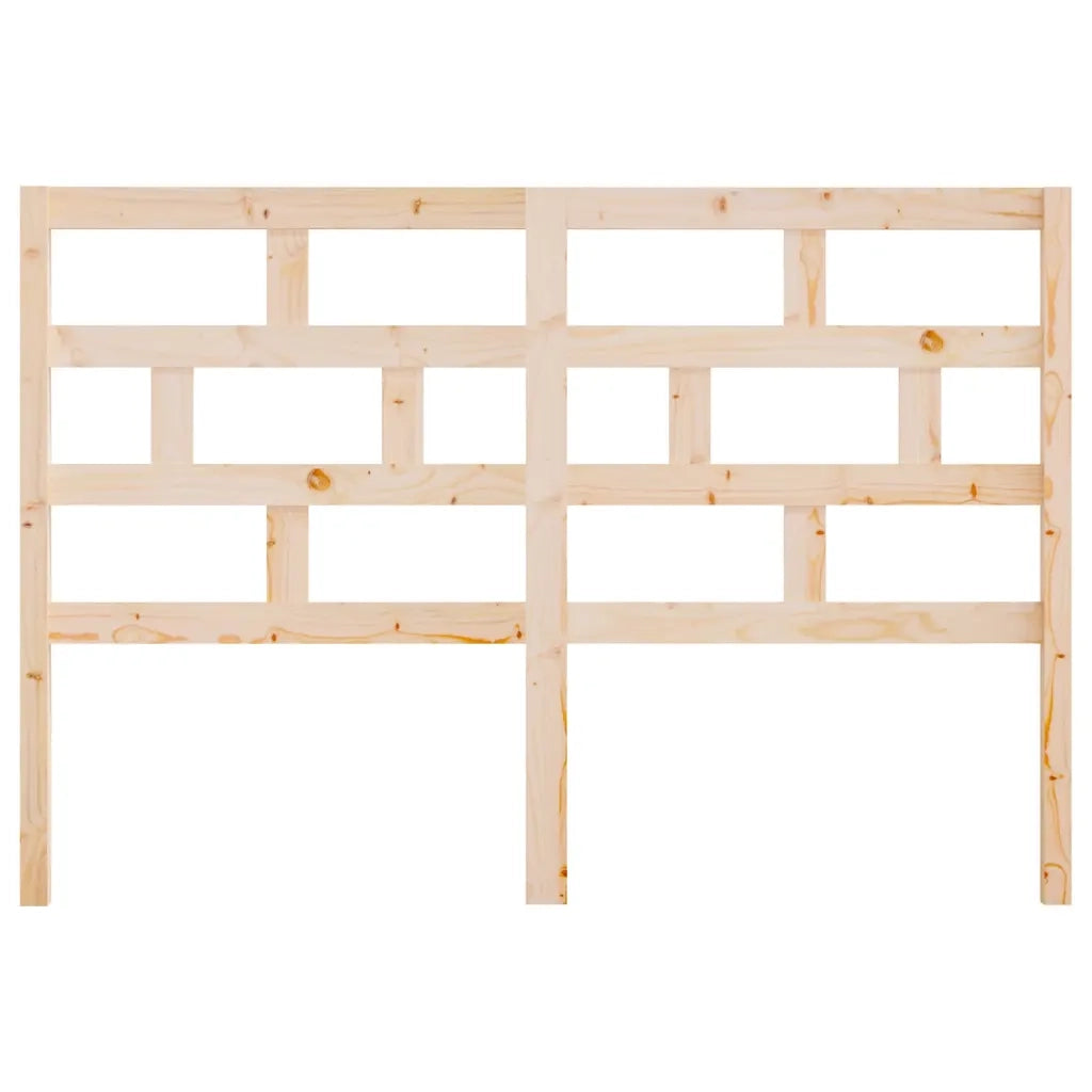 Testiera per Letto 146x4x100 cm in Legno Massello di Pino 814194