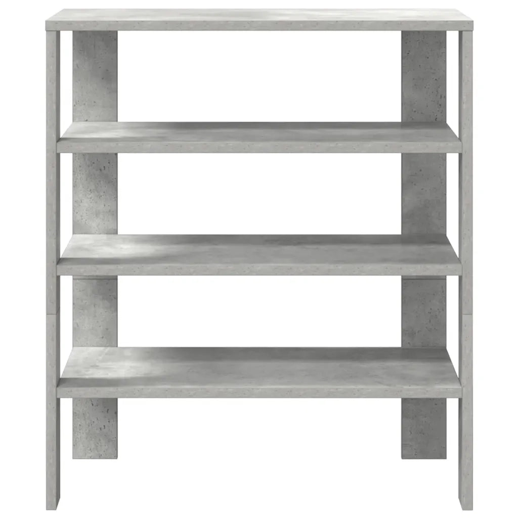 Scarpiera Grigio Cemento 61x32x70 cm in Legno Multistrato