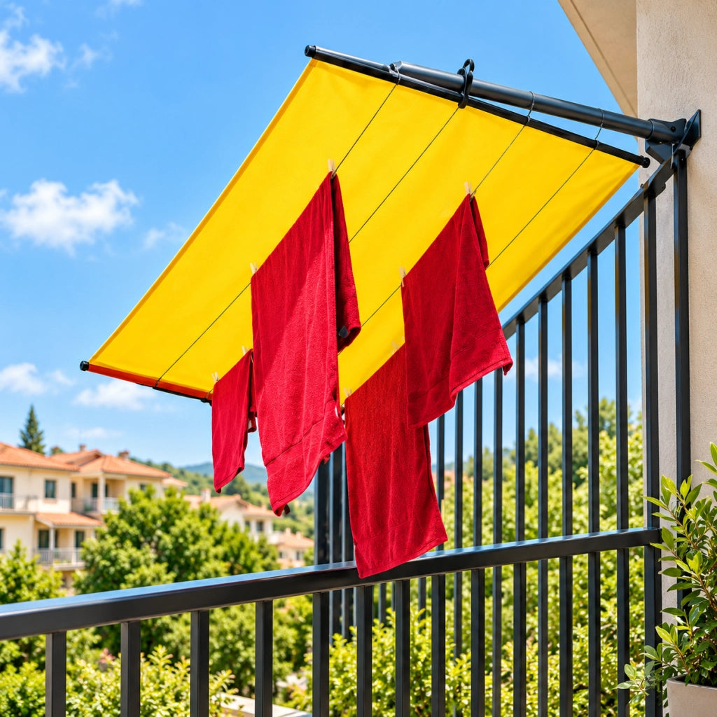 Copribucato Telo Autoavvolgente Protezione Pioggia Balcone Impermeabile Pulito 60 cm x 5 m
