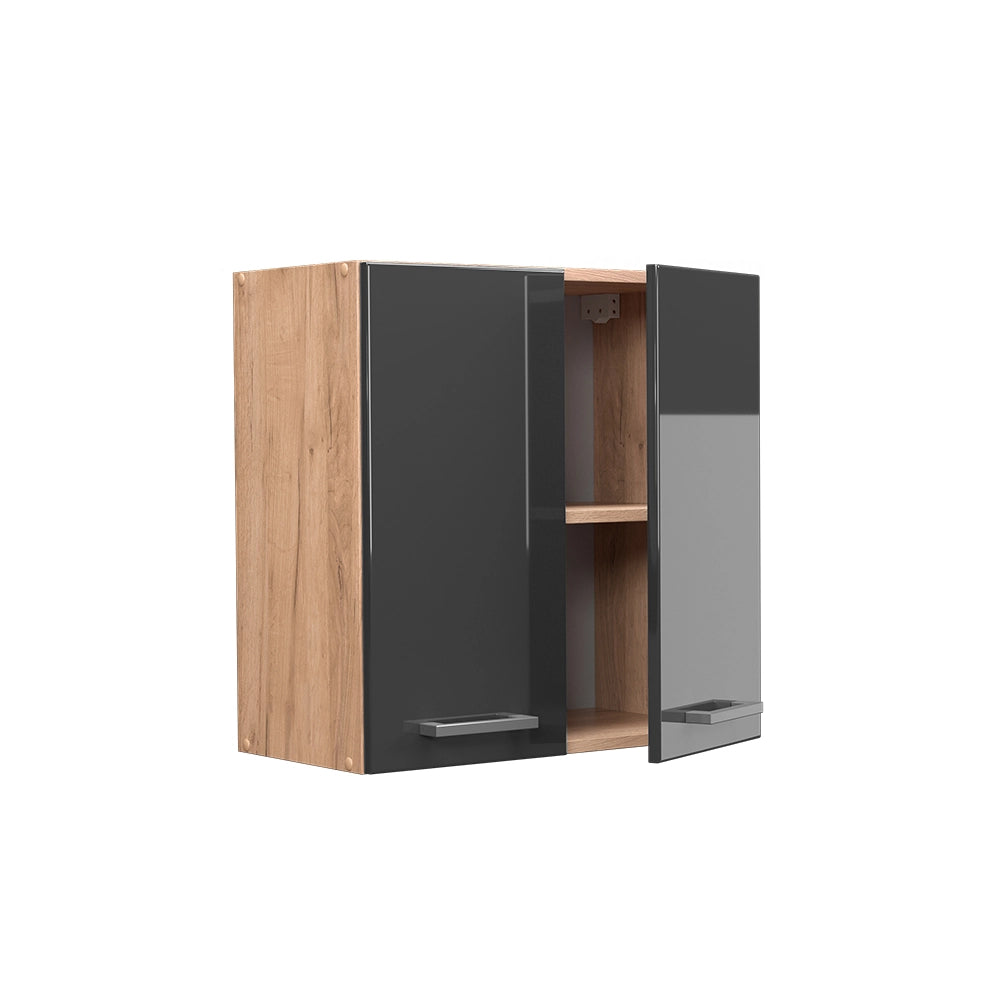 Vicco Pensile da cucina Antracite lucido 60 cm