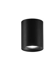 Plafoniera a Soffito con Attacco GU10 Rotonda in Alluminio Colore Nero