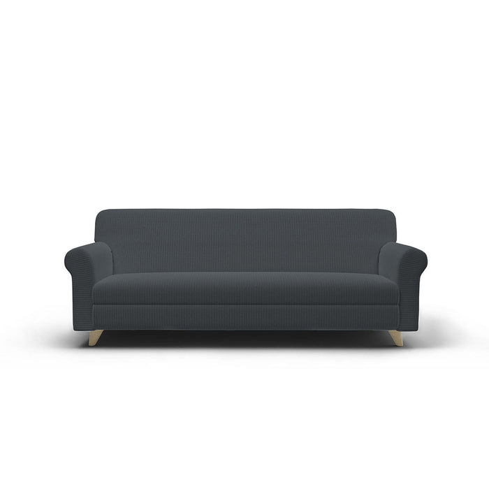 Copridivano Elasticizzato 2 Posti in Poliestere Iris Grigio Scuro