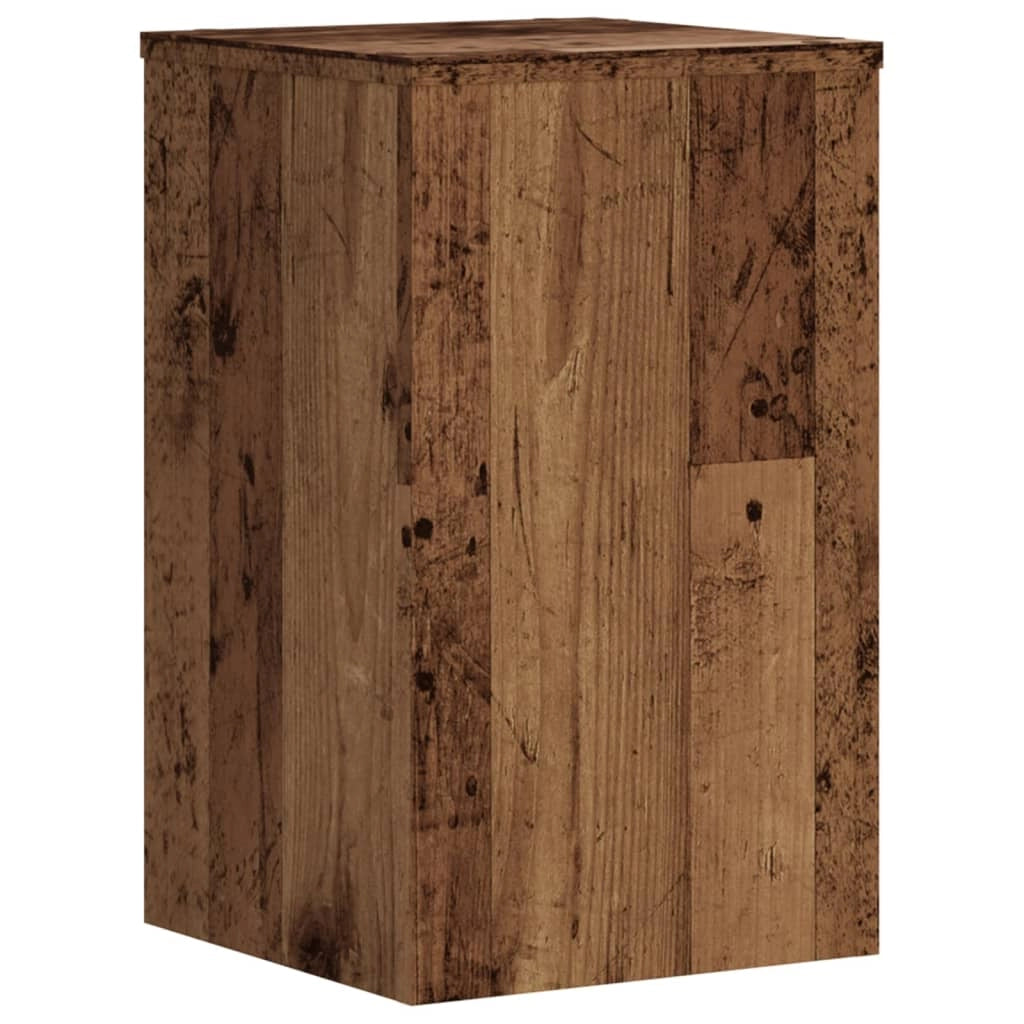Portavasi mobili per fiori set da 2 legno di recupero legno ingegnerizzato marrone 02_0045370