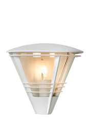 Applique esterna Lucide Livia E27 IP44 bianca in alluminio