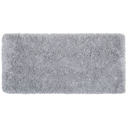 Tappeto Shaggy Tappeto a pelo lungo Solido Poliestere Grigio Rettangolare 80 x 150 cm