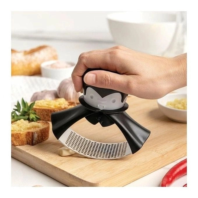 Ototo Design OT957 Rockula Spremiaglio da tavolo in Plastica e Acciaio inox con Manico in Plastica Appendibile Lavabile in Lavastoviglie BPA Free colore Nero Bianco